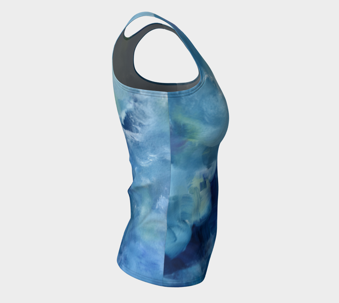 Blu Slim fit Tank Top