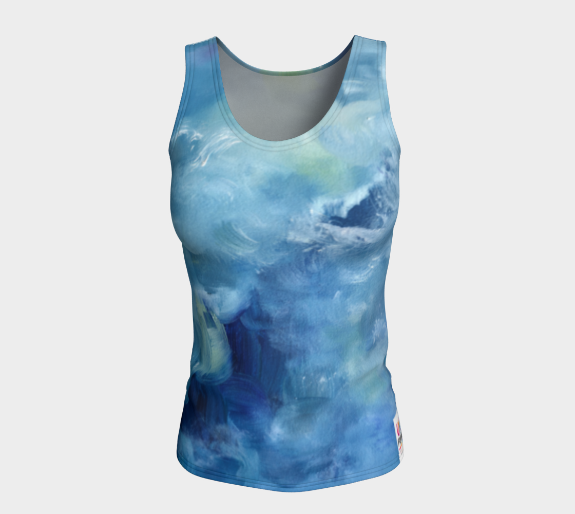 Blu Slim fit Tank Top