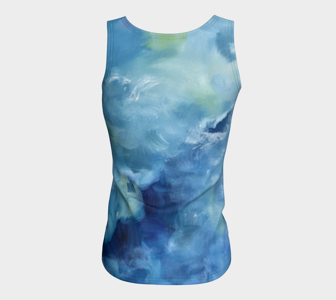 Blu Slim fit Tank Top
