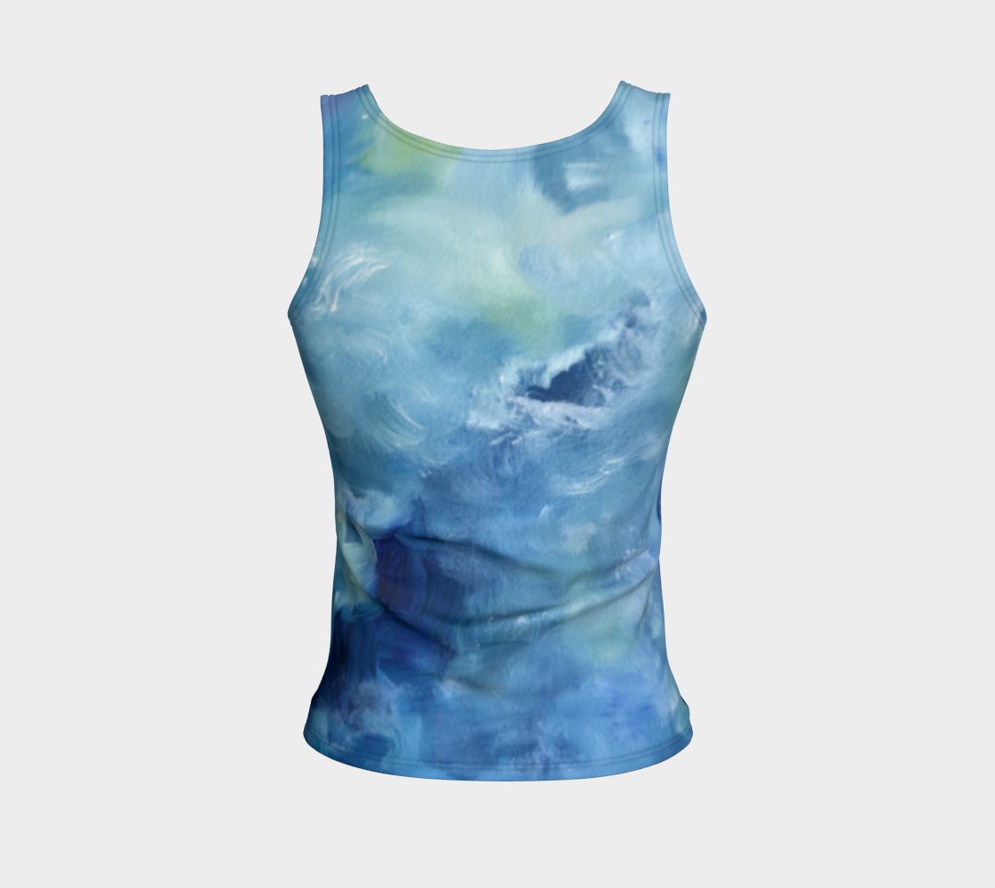 Blu Slim fit Tank Top