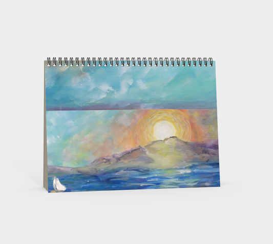 Sunset Sail Spiral Sketchbook