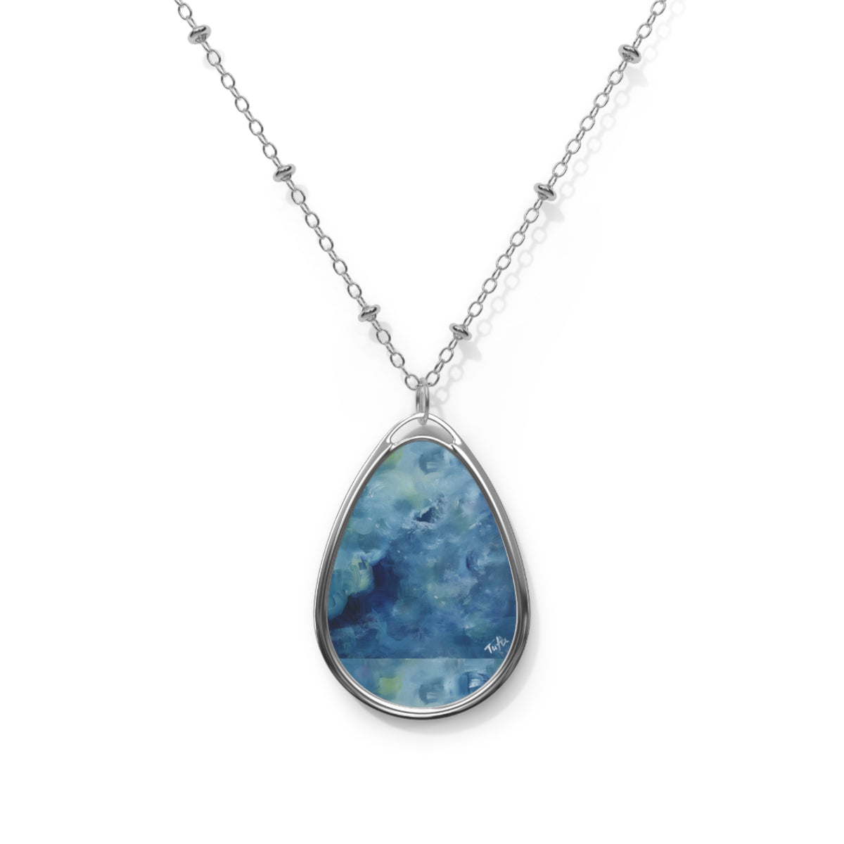 Blu Oval Necklace