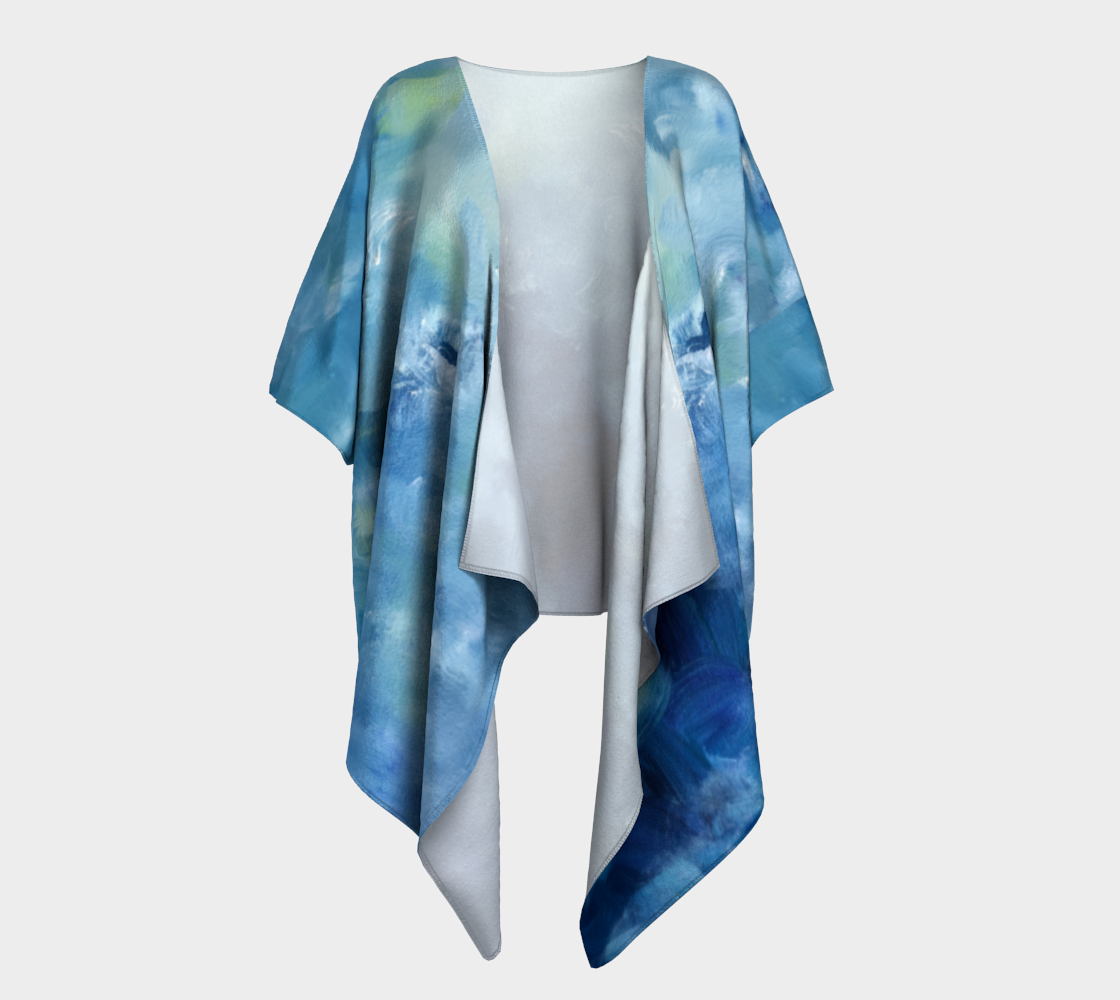 Blu Draped Kimono