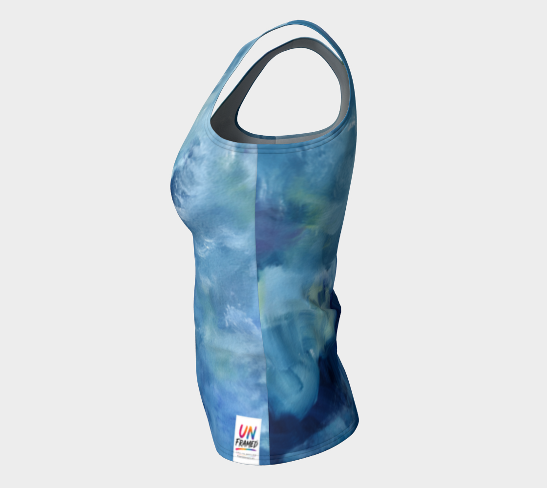 Blu Slim fit Tank Top