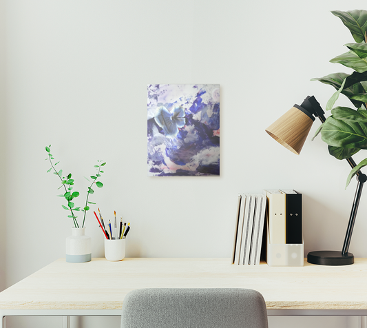 Purple abstract Aluminum Print