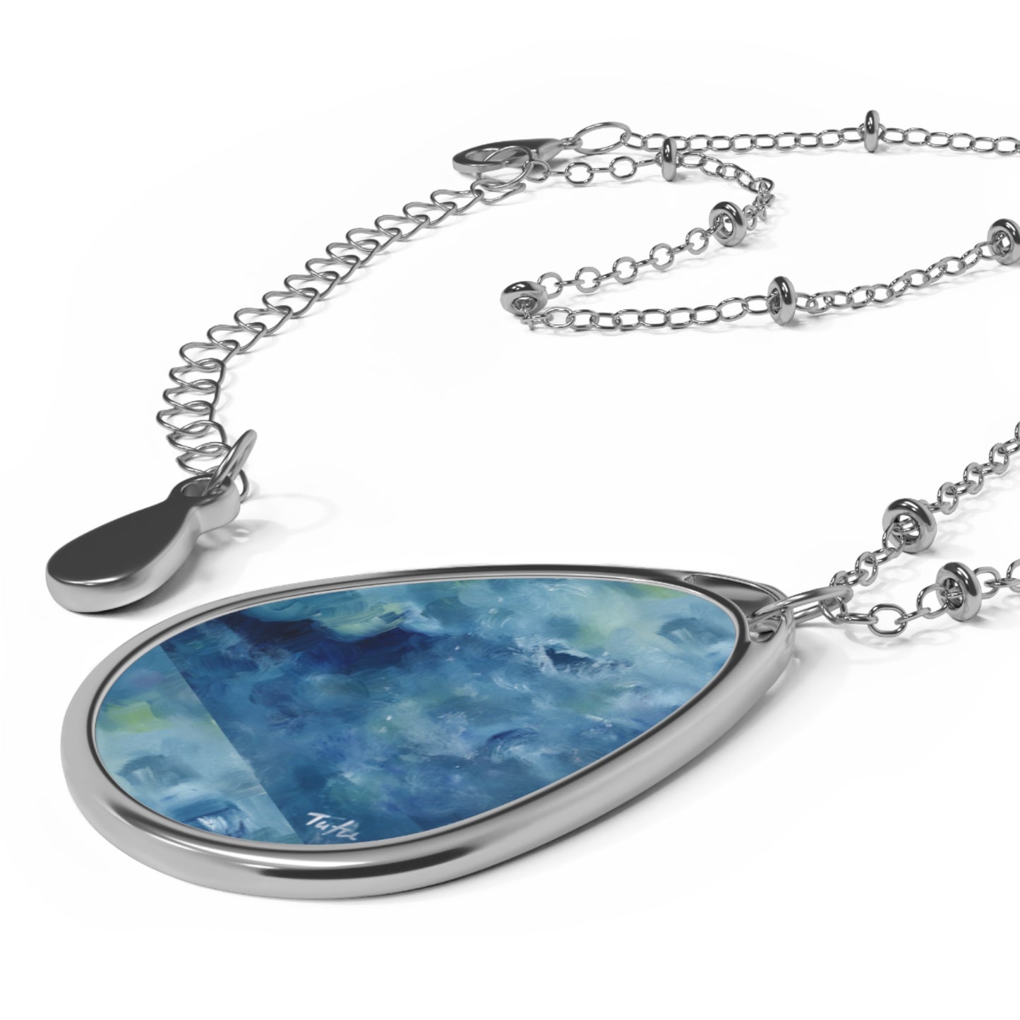 Blu Oval Necklace