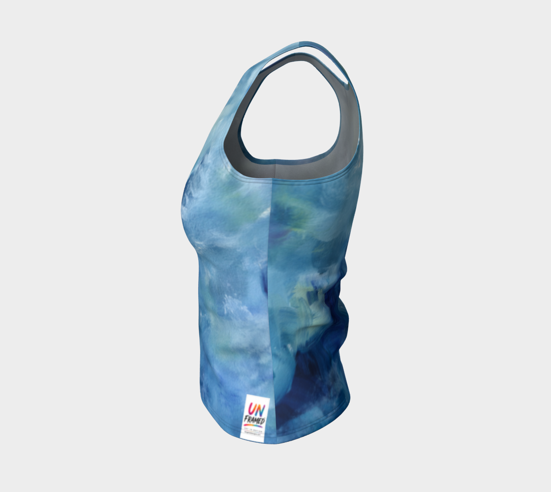 Blu Slim fit Tank Top