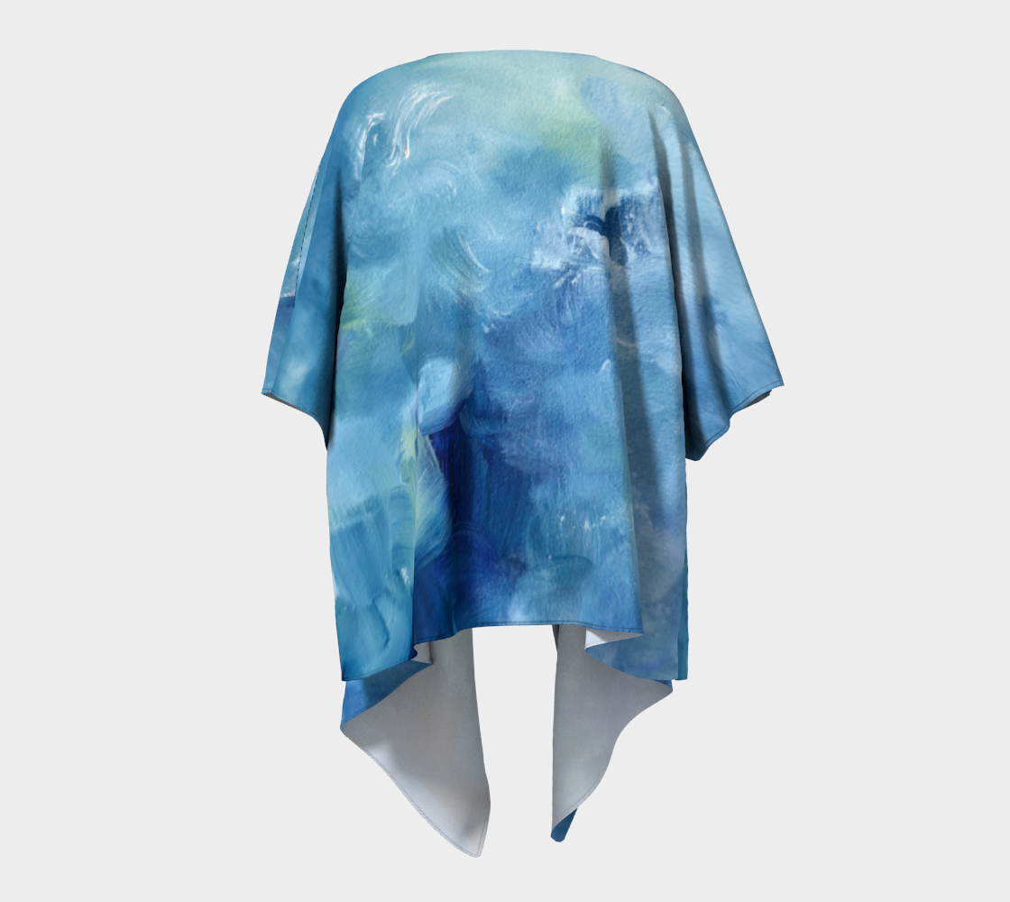 Blu Draped Kimono
