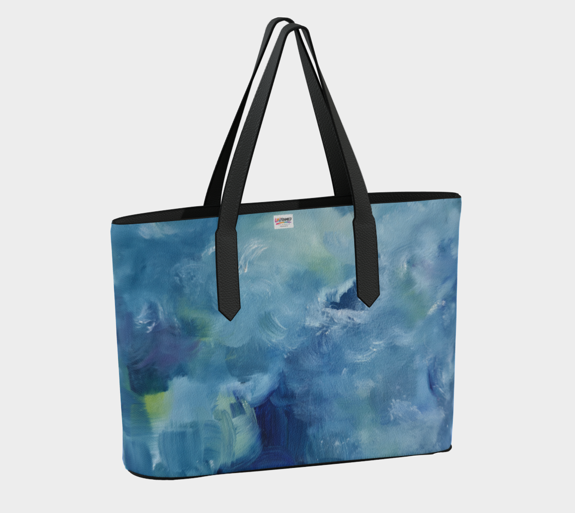 Blu Tote Vegan Leather