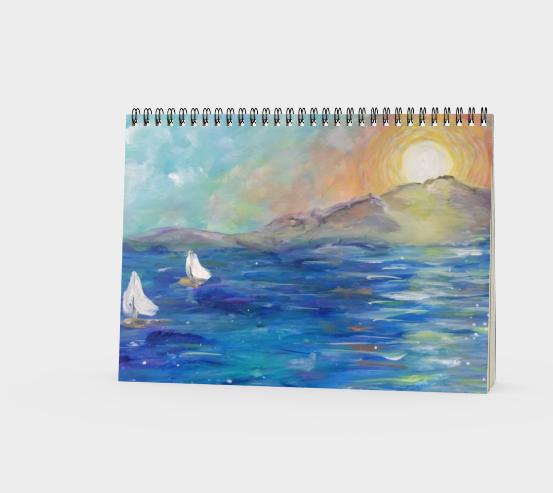 Sunset Sail Spiral Sketchbook